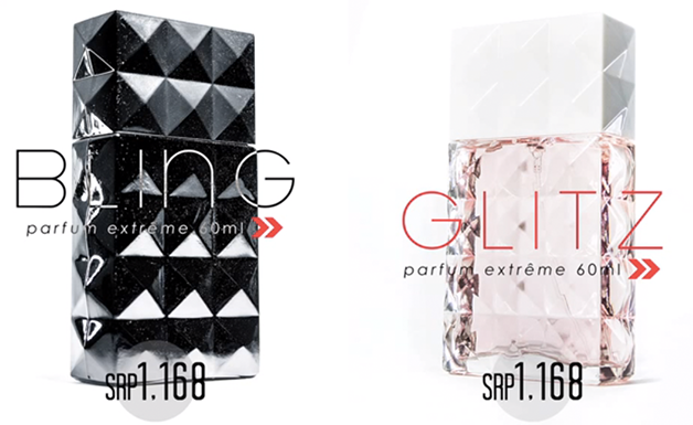 (Bottle of 60ml) for men (Bling) and women (Glitz)